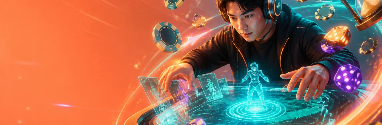 Banner mẹo chơi với game hologram và chip màu